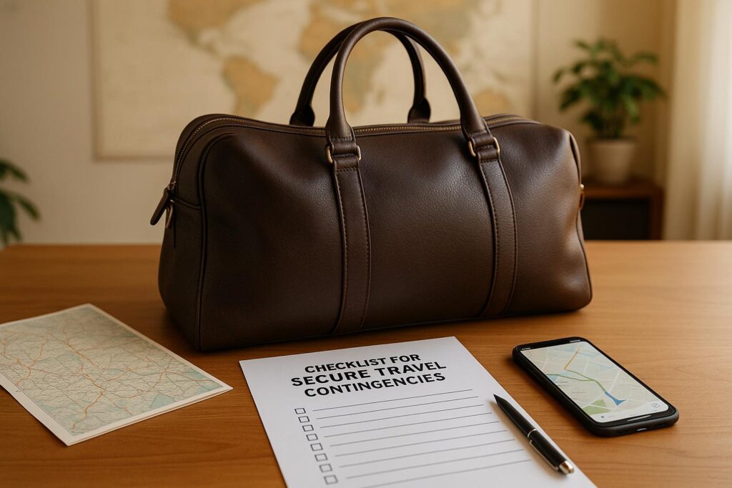 Checklist for Secure Travel Contingencies